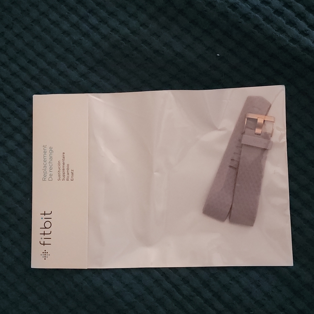 Fitbit replacement straps, rose gold and lavender